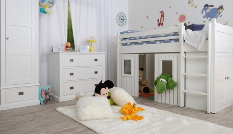 Moderni pogradi; praktična ideja v sobi vašega malčka